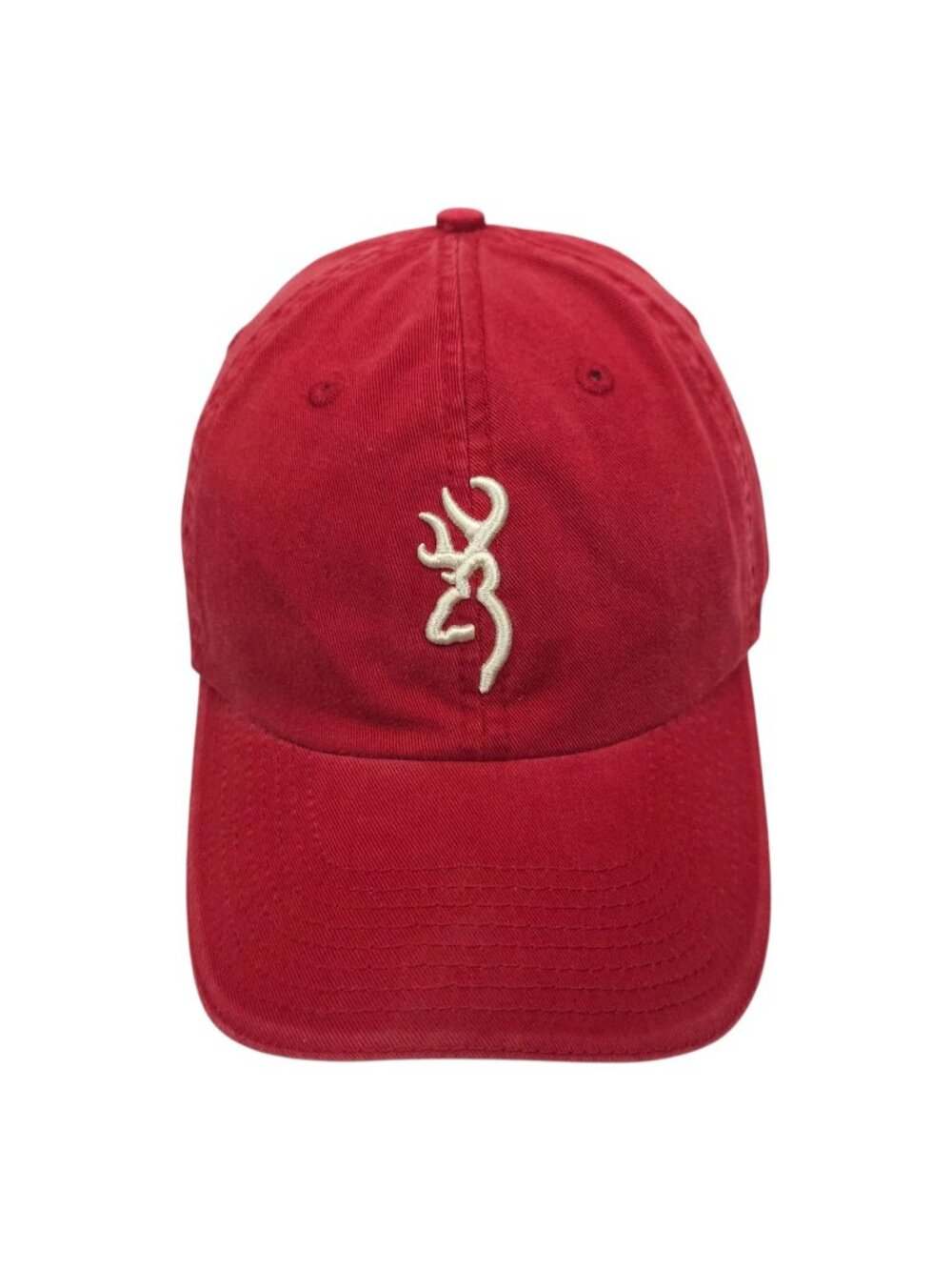 Browning Buckmark Red Baseball Cap Adjustable Dad Hat Embroidered Deer Hunting